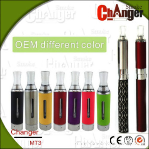 2013 optimal electronic cigarette MT3 atomizer with rainbow colors